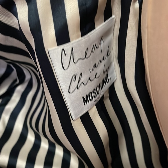 Moschino Rickrack Black Blazer The Nanny Iris Apfel Sun Dove Palm Tree - Picture 9 of 16